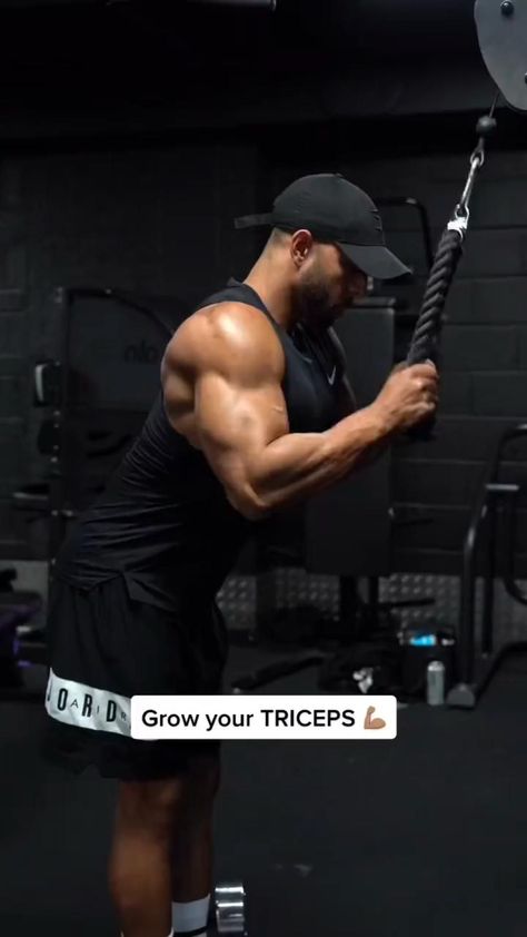 💪 Ready to level up? Tap the link for more! 😗😙 Tricep Workout Gym, Tricep Workouts, Triceps Exercises, Bicep And Tricep Workout, Gym Workout Guide, Bodybuilding Workouts Routines, Gym Workout Planner, Bodybuilding Workout Plan, Workout Training Programs