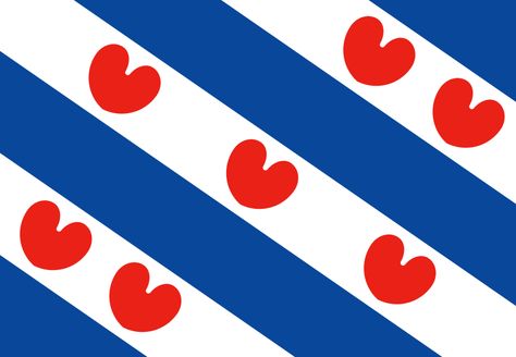 Flag of Friesland Netherlands Tourism, Funny Flags, Dutch Flag, Netherlands Flag, Unique Flags, Holland Netherlands, The White Stripes, My Ancestors, Flags Of The World