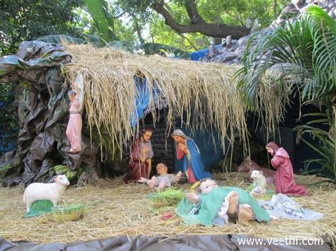 Christmas Kudil of Lauserous Church, Mandaveli Christmas Kudil Model, Chennai, Christmas Crafts, Christmas, Quick Saves