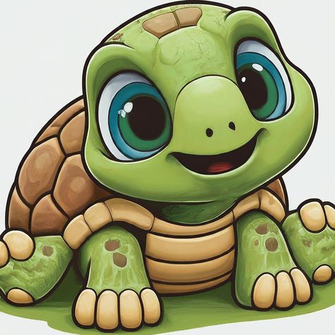 Turtle Drawing Cartoon, Gumpaste Animals, Cute Cartoon Turtle, Sea Turtle Images Clip Art, Cute Turtle Cartoon Kawaii, Turtle Png, Castle Window, Cartoon Turtle, Baby Animal Drawings