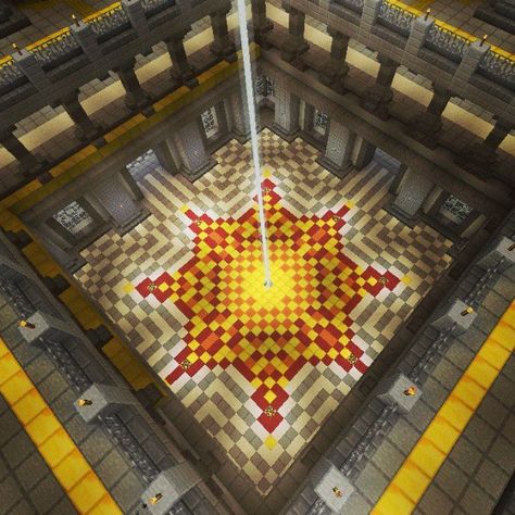 “#minecraft creative use of #wool and #beacon http://veterancraft.net/” Minecraft Beacon Ideas, Beacon Minecraft, Minecraft Floor Designs, Minecraft Creative, Minecraft Pattern, Construction Minecraft, Minecraft Building Guide, Minecraft Decoration, Minecraft Interior