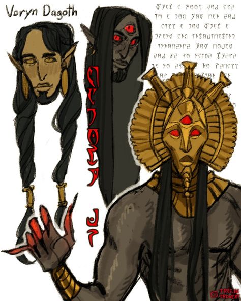 Dagoth Ur, Elder Scrolls Lore, Scrolls Game, Skyrim Art, Elder Scrolls Art, Elder Scrolls Skyrim, Dark Elf, Oblivion, Elder Scrolls