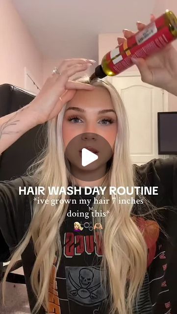 Hair care routinee on Instagram: "PRE hair wash day routine for hella hair growth 🫶🏼🍦 #haircareroutine #hairgrowthtips #washdayroutine" Hair Care Tips For Thick Hair, How To Get My Hair Healthy Again, Fine Hair Care Routine, Haircare Routine Steps, Hair Routine For Straight Hair, How To Get Long Hair, Wash Day Routine Natural, Dry Hair Routine, Weekly Hair Care Routine