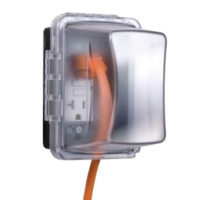 Bell 1-Gang Non-Metallic Weatherproof In-Use Deep Cover - Clear-MM720C at The Home Depot $14.93 Outdoor Outlet Cover, Outdoor Outlet, Electrical Box Cover, Electric Box, Electrical Outlet Covers, Electrical Code, Door Upgrade, Outlet Cover, Electrical Outlets