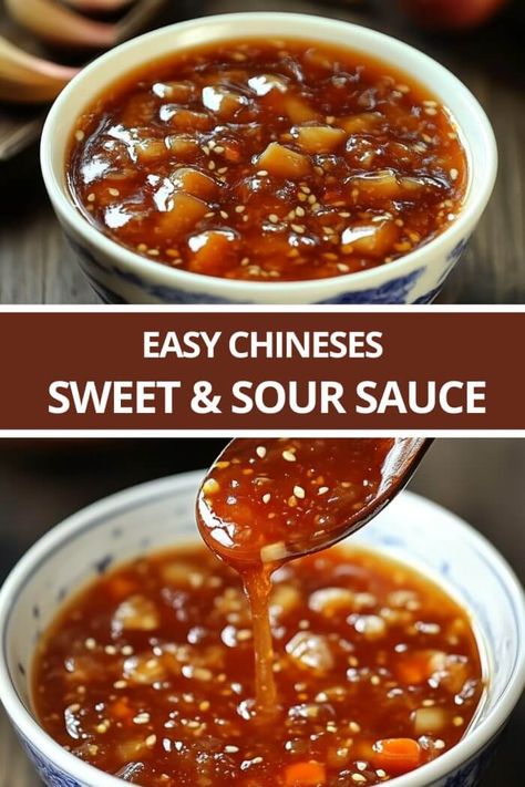 Chineses Sweet and Sour Sauce Sweet And Sour Pork Sauce, Sweet And Sour Chicken Sauce Recipe, Sweet And Sour Sauce Recipe Chinese, Homemade Sweet And Sour Sauce Recipe, Chinese Sauce Recipe, Sweet Onion Sauce, Sweet N Sour Sauce Recipe, Sauce For Vegetables, Sweet And Sour Recipes