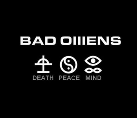 Bad Omen Tattoo, Bad Omens Lyrics Tattoo, Bad Omens Logo Tattoo, Bad Omens Symbol, Bad Omens Logo Wallpaper, Bad Omens Tattoo Ideas, Metalcore Tattoo, Bad Omens Logo, Bad Omens Wallpaper