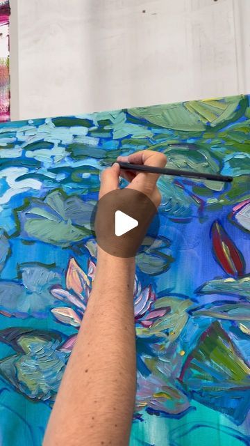 Erin Hanson on Instagram: "Modern master of impressionism Erin Hanson follows in the footsteps of Monet and the first impressionists in capturing the beauty and movement of water lilies among water reflections. Thick brush strokes are laid side-by-side to capture the transient beauty of the scene, in Hanson’s iconic Open Impressionism style.

Check out the completed piece by following the link in stories. 

Water Lilies in Bloom
2023
OIL ON CANVAS by erin hanson
50 x 66 in

www.erinhanson.com" Open Impressionism, Erin Hanson, Modern Impressionism, Modern Masters, Water Reflections, Water Lilies, Side By Side, In Bloom, The Scene