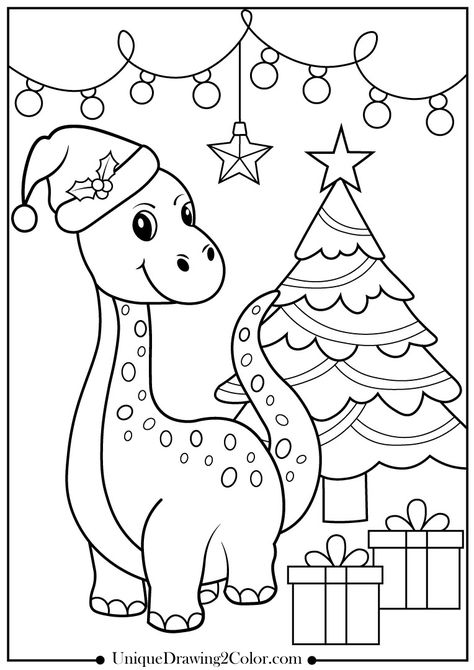 Christmas Dinosaur Coloring Pages Dinosaur Coloring Pages Free Printable, Tree Coloring, Christmas Dinosaur, Dinosaur Printables, Tree Coloring Page, Dinosaur Coloring Pages, Dinosaur Coloring, Relaxing Activities, Tree Illustration