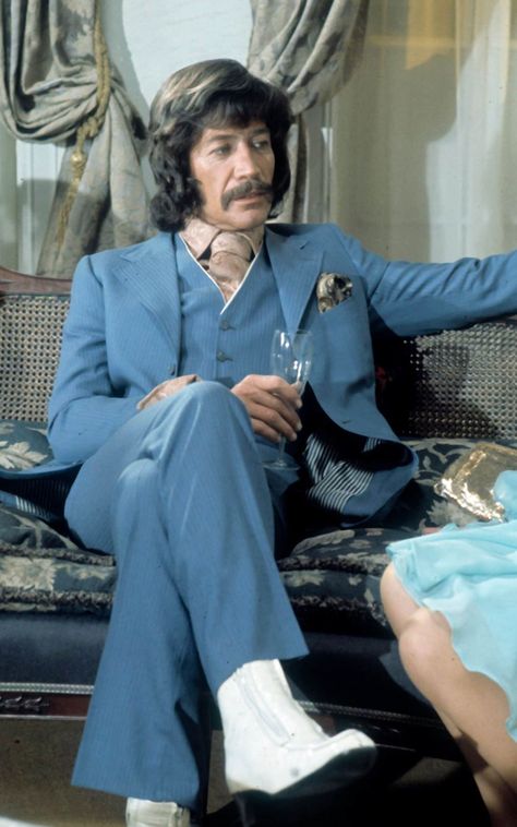 60s Male Fashion, Peter Wyngarde, Tv Nostalgia, Detective Outfit, Jason King, Male Peacock, Custom Cowboy Boots, 70s Nostalgia, Fashion Decades