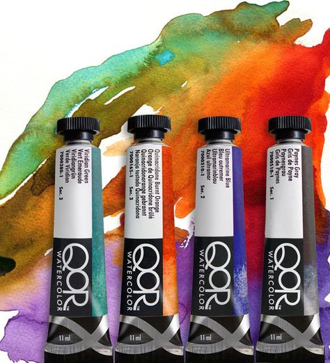 QoR Watercolor, I want to try these Watercolor Supplies, Watercolor Tips, Artist Supplies, Jackson's Art, Art Color, Intense Colors, Art Watercolor, Art Blog, House Painting