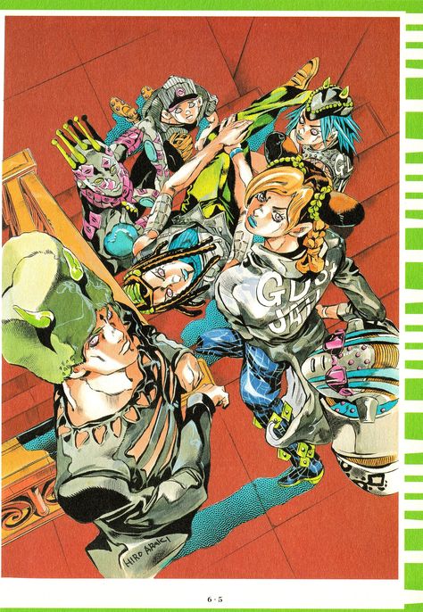 HIROHIKO ARAKI WORKS | JoJo's Bizarre Wiki | Fandom Jojo Art, Green Dolphin, Stone Ocean, Jojo Parts, Adventure Art, Jojo Anime, Ocean Wallpaper, Anime Wall Art, Manga Covers