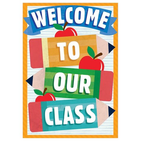 Encourage inspire and motivate your students with colorful posters that create an exciting learning environment Poster measures 13 x 19 and is printed on one side of a heavy weight card stock so that it can be re used for many years Specifications . Width 13 37 in . Height 0 01 in . Depth 19 in . Weight 0 044 lbs Welcome Chart For School, Welcome To Our Class, Environment Poster, Active Learning Strategies, Diy Christmas Door Decorations, Animal Masks For Kids, Welcome To Class, Classroom Welcome, Classroom Charts