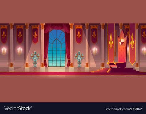 Castle Cartoon, Inside Castles, Castle Rooms, Castle Illustration, Gacha Backgrounds, Castle Background, Episode Interactive Backgrounds, Episode Backgrounds, Burning Candles