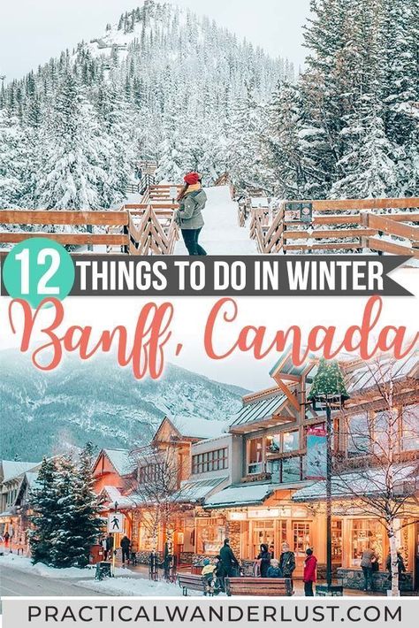 The ultimate Banff Canada Winter guide! Explore Banff National Park and Lake Louise in the snow. This travel guide has all the best things to do in Banff in winter, from hot springs to skiing to ice adventures. #Banff #LakeLouise #Canada #WinterTravel Canada In Winter, Banff Winter, Things To Do In Banff, Canada Winter, Winter Travel Destinations, Canada Travel Guide, Banff Canada, Ao Nang, Canada Road Trip