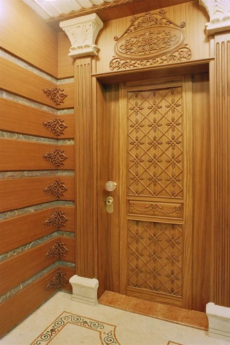 entrance design & entrance ideas online - TFOD Wood Main Door Design Entrance, Wood Main Door Design, Teak Wood Main Door Design, Teak Wood Main Door, Wood Main Door, Main Door Design Entrance, Door Design Entrance, House Entrance Doors, Tor Design