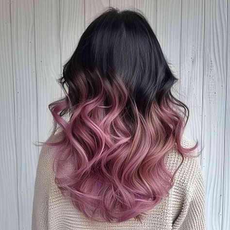 Black Ombre Hair, Color Ombre Hair, Black Purple Ombre, Black Hair Ombre, Color Safe Shampoo, Hair Color Black, Silver Ombre, Element Of Surprise, Natural Wavy Hair