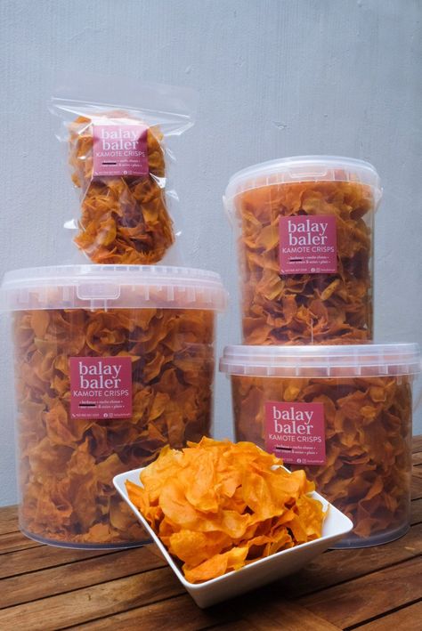 Tasty Sweet Potato Chips From Balay Baler | December 2021 Potato Chip Packaging, Chip Packaging Design, Chips Packaging Ideas, Potato Chips Packaging, Pie Packaging, Snack Business, Fries Packaging, Chips Packaging, Sweet Potato Flour