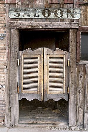 Old Western Swinging Saloon Doors by Carl Keyes, via Dreamstime Western Cafe, Modern Western Home Decor, Saloon Doors, Western Saloon, Western Town, Wilde Westen, Bar Vintage, Portraits Photography, Swinging Doors