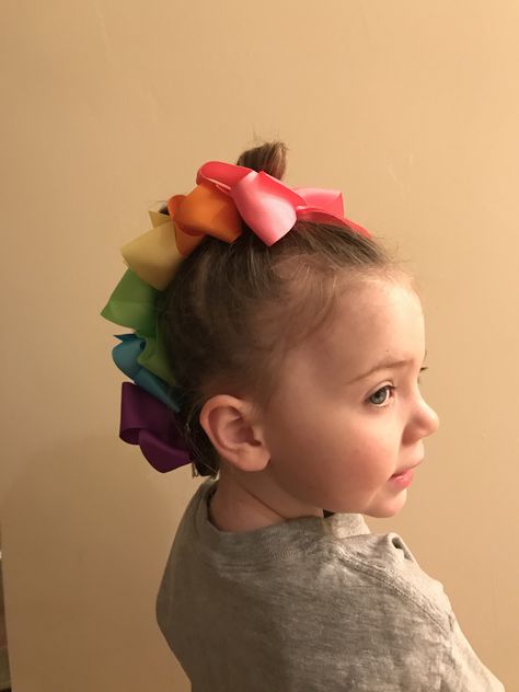 Rainbow Hair Crazy Hair Day, Kids Silly Hair Day, Crazy Hair Day Animal Theme, Rainbow Dash Hair Hairstyles, Pinwheel Rainbow Hair, Crazy Hair For Kids, Crazy Hair Days, Crazy Hair, Rainbow Dash