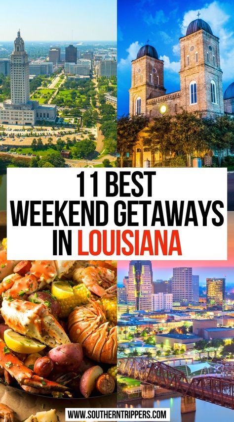 Fun Weekend Getaways, Things To Do In Louisiana, Louisiana Vacation, Best Weekend Trips, New Orleans Vacation, Louisiana Travel, Best Weekend Getaways, Romantic Weekend Getaways, Travel Bucket List Usa