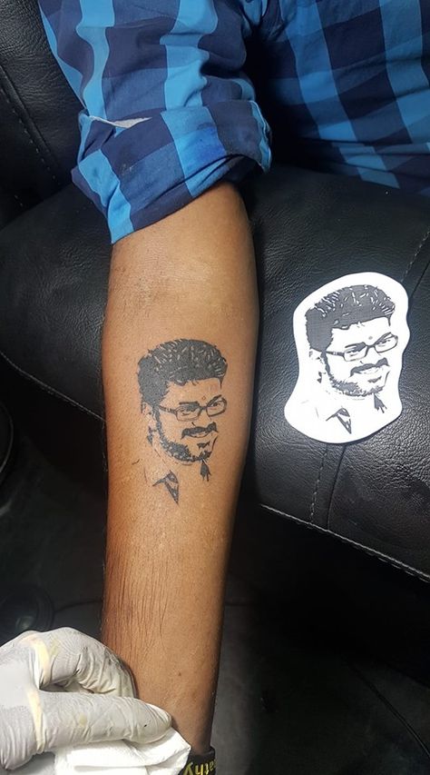 Ilayathalapathy Vijay Tattoo Vijay Tattoo, Ilayathalapathy Vijay, Tattoo Removal, Chennai, Fish Tattoos, Jesus Fish Tattoo, Boundaries, Unique Pieces, Tattoos