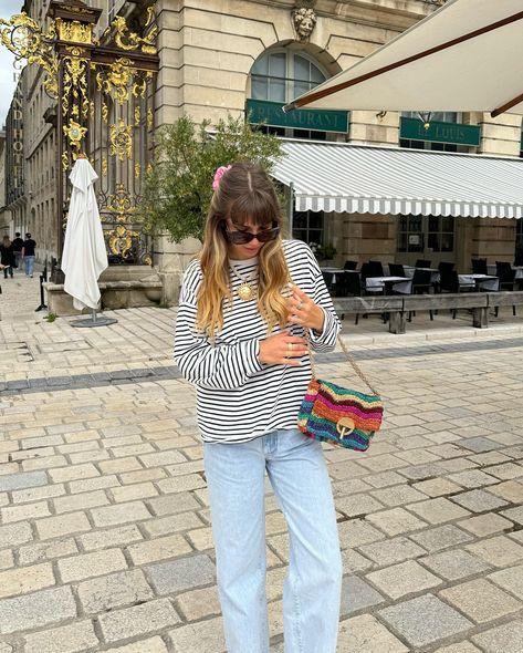 L’indispensable : la marinière 🖤 Amelie, Pretty Outfits, Chic Outfits, Fashion Inspo Outfits, Fashion Inspiration, Fashion Inspo, Style Inspiration, Ootd, Zara