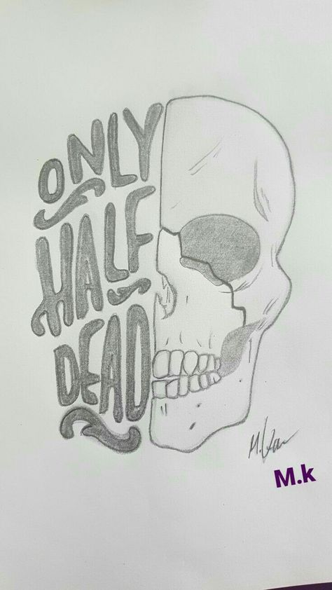 Emotional Pencil Sketches, Cool Skull Drawings Easy, Dope Sketches Easy, Tattoo Sketches Unique Drawings, Gangster Drawings Easy, Drawings With Meaning, Cool Easy Drawings, Ben Heine, Notebook Drawing