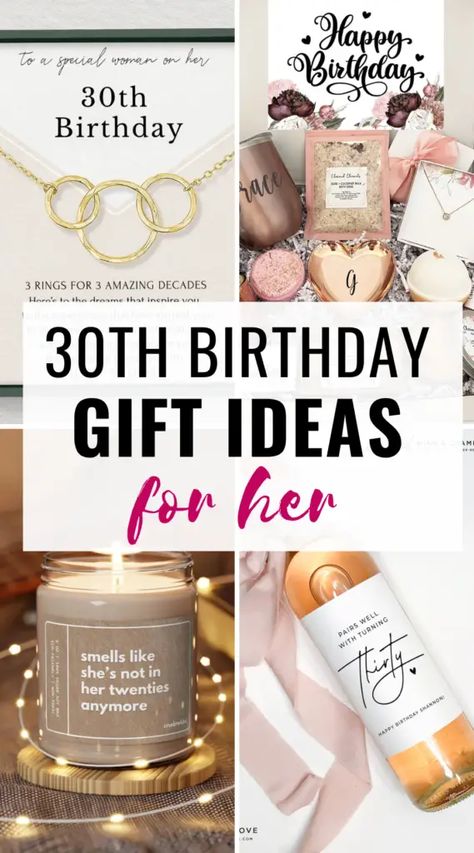 Unique Gifts For Her Birthday, Birthday Gifts For Best Friend 30th, Friends 30th Birthday Gift, 30th Gift Ideas For Best Friend, Cute 30th Birthday Gifts, Presents For 30th Birthday Woman, 30th Birthday For Best Friend, Creative 30th Birthday Gifts, 30th Bday Gifts For Best Friend