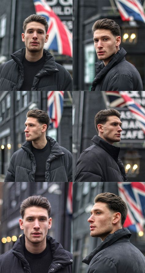 Tapered Sides Men, Pushback Hairstyle Men, Smart Hairstyles Men, Brushback Hairstyle Men, Mens Haircut Side Part, Mens Haircut Long On Top Short On Sides, Hairstyles With Hair Accessories, Gentleman Hairstyle, Taper Hairstyle