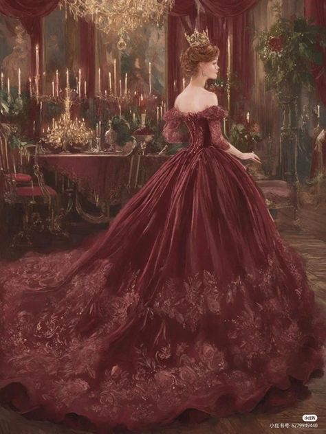 Royal Dress Aesthetic, Ball Gown Aesthetic, Royal Ball Gown, Gown Aesthetic, Reza Pahlavi, Era Victoria, Princess Painting, Old Fashion Dresses, Princess Core