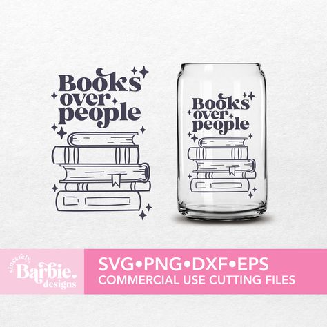 Books And Coffee Svg, D&d Cricut, Books Over People, Book Tumbler, Reading Svg, Book Svg, Books And Coffee, Party Giveaways, Coffee Reading