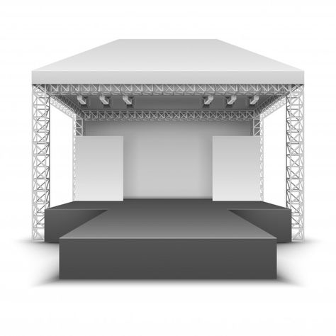 Outdoor music festival stage. rock conce... | Free Vector #Freepik #freevector #freemusic #freeparty #freelight #freeconstruction Outdoor Concert Stage Design Ideas, Music Stage Design Ideas, Stage Design Drawing, Outdoor Concert Stage Design, Music Festival Stage Design, Outdoor Stage Design, Stage Sketch, Stage Illustration, Music Festival Stage