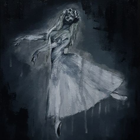 Lonely Ghost, Ballet Painting, Dark Swan, Ballet Recital, Ballerina Painting, Angelina Ballerina, Dancing Drawings, Pretty Artwork, Dancers Art