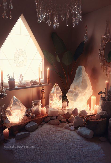 Room Ideas Beachy, Crystal Healing Room, Mindful Photography, Boho Spa, Healing Room Ideas, Aesthetic Work Desk, Room Inspo Aesthetic, Zen Room Decor, Bedroom Summer