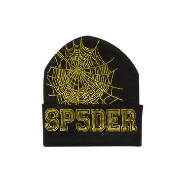 Sp5der Web Beanie 'Onyx/Yellow' - U12BN002WBBY Web Beanie, Georgia Bulldogs Hat, American Logo, Trophy Collection, Nfl Hats, Floral Camo, Flex Fit Hats, Outdoor Cap, Digital Camo