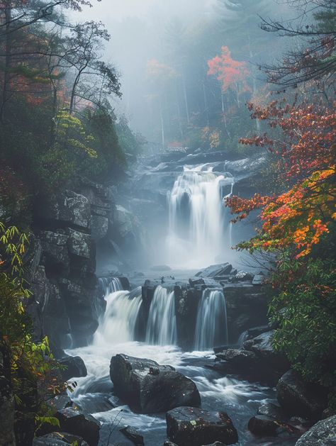 Smoky Mountain Waterfalls, Tennessee Waterfalls, Rainbow Falls, Great Smoky Mountains National Park, Smoky Mountain National Park, Great Smoky Mountains, Smoky Mountains, Art Stuff, Tennessee