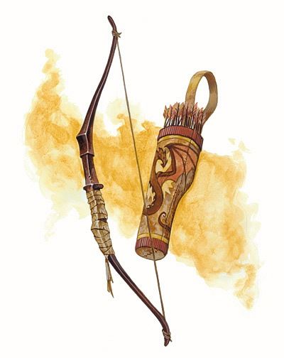 Celtic Bow And Arrow, Long Bow Dnd, Old Bow And Arrow, Short Bow Dnd, Dnd Bow And Arrow, Bow And Arrow Magic, Viking Bow And Arrow, Bow And Arrow Fantasy Art, Bow And Arrow Concept Art