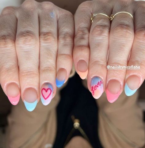 Lover Nails Taylor Swift Pink, Taylor Lover Nails, Taylor Swift Nails Lover Inspired, Lover Themed Nails, Lavender Haze Nails Taylor Swift, Lover Album Nails, Taylor Swift Lover Era Nails, Lover Inspired Nails Taylor Swift, Taylor Swift Eras Your Nails