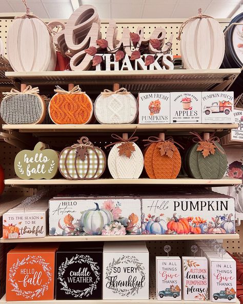 FALL tabletop signs at Hobby Lobby 🍂🍁🍃 #falldecor #hobbylobbydecor #hobbylobby #fall #fallsigns #hobbylobbyfinds #instadaily #dailyfinds #instafinds #instafb #autumn #fyp #foryou #instagood #pumpkinspiceseason #pumpkinseason #sweaterweather #almostfall #issummeroveryet Hobby Lobby Fall, Hobby Lobby Decor, Apple Farm, Tabletop Signs, Pumpkin Spice Season, Fall Decoration, Pumpkin Seasoning, Fall Signs, Fall Weather