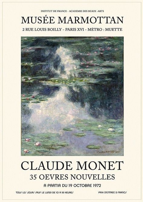 Monet Claude, Monet Exhibition, App Ikon, Claude Monet Art, Gallery Exhibition, Monet Art, Art Exhibition Posters, Monet Paintings, Vintage Art Print