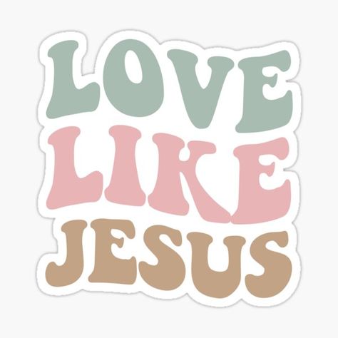 Bible Journal Stickers, Be Like Jesus, Jesus Stickers, Christian Music Playlist, Jesus Background, Jesus Design, God Sticker, Sticker Design Inspiration, Faith Stickers