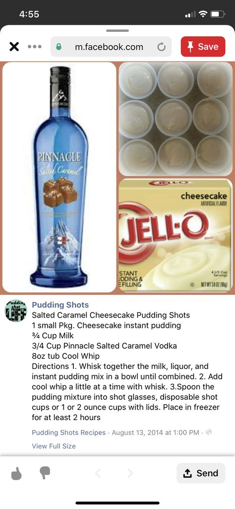 Carmel Vodka, Salted Caramel Vodka, Pudding Shot Recipes, Shots Alcohol Recipes, Jello Shots Vodka, Jello Pudding Shots, Butterscotch Recipes, Caramel Vodka, Alcoholic Desserts