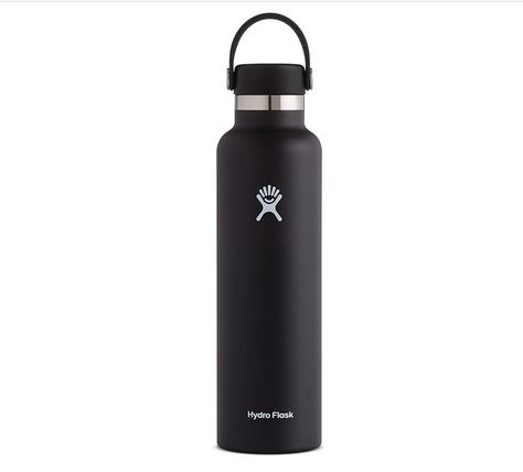 Black Water Bottles, Hydro Flask Water Bottle, Flask Water Bottle, Metal Water Bottle, Thermal Bottle, Water Containers, Hydro Flask, Insulated Bottle, 30 Gifts