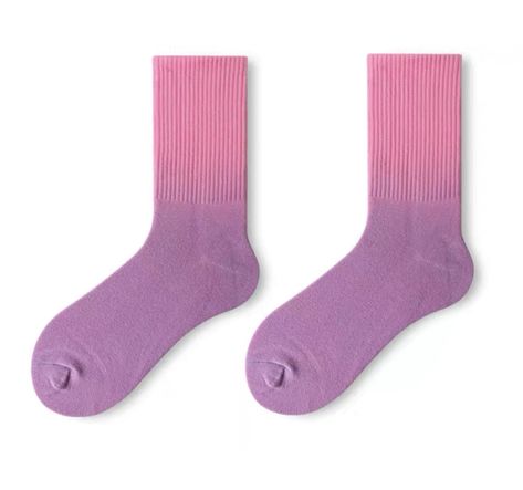 Soft Ombre, Color Socks, Socks Cotton, Pink Socks, Women Socks, Crazy Socks, Purple Rose, Light Blue Green, Novelty Socks