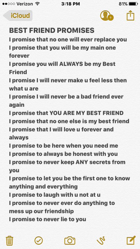 My bestie won't make such promises to meever Promises To Best Friend, Best Friend Promise Quotes, Promise For Best Friends, How To Make Best Friend Happy, Things To Say To Your Bestie, Promises For Best Friend, Get Well Soon Paragraph For Best Friend, Promise To Best Friend, Reasons Why Your My Best Friend