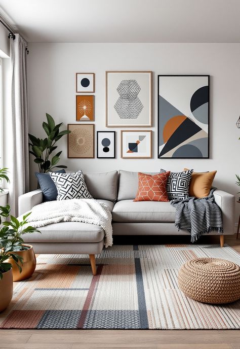 Grey Couch Living Room Grey Couch With Rug Living Room, Grey Couch Styling Color Schemes, Styling Grey Couch, Grey Couch Living Room Ideas Modern, Gray Couch Decor, Light Grey Couch Living Room, Grey Couch Living Room Ideas, Dark Grey Couch Living Room, Dark Grey Couches