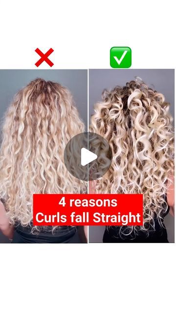 Curly Hair Style Tips on Instagram: "Why my curls fall straight after washday?⤵️⁣ ⁣ Here are some reasons: 🌟Product build up - can weigh down the hair ⁣ ⁣ 🌟Damage - such as temperature changes, chlorine, heat, bleach, and sun exposure can damage your hair that disrupting your natural curl pattern ⁣ ⁣ 🌟Too much product / heavy product- can weigh hair down and causing it to appear more elongated. ⁣ ⁣ 🌟Not using a hold gel - can cause the curls fall limp ⁣ 🌟 air drying - diffusing can give you more definition ⁣ Products used in this video @curlysecret :⁣ Hello Fresh Hair Shampoo⁣ Repairing Hair Mask⁣ Protein Bomb Leave In⁣ Hydrating Styling Jelly⁣ ⁣ If you want to try out yourself head over to my stories for the link and use code Ingecurls for some discount! ⁣ ⁣ #curlysecretpartner #curl Curly Hair Style, Hair Repair Mask, Hair Damage, Fresh Hair, Curl Pattern, Hello Fresh, Hair Down, Sun Exposure, Beauty Hair