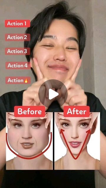 Face Health, Face Yoga Facial Exercises, Forehead Wrinkles, Face Lifting, Face Exercises, Yoga Facial, Facial Exercises, Face Yoga, Long Faces