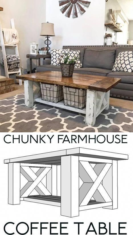 Diy Farmhouse Coffee Table, Farmhouse Coffee Table, Coffee Table Plans, Furnitur Ruang Keluarga, Books Decor, Coffee Table Farmhouse, Farmhouse House, Farmhouse Decoration, Farmhouse Decor Living Room