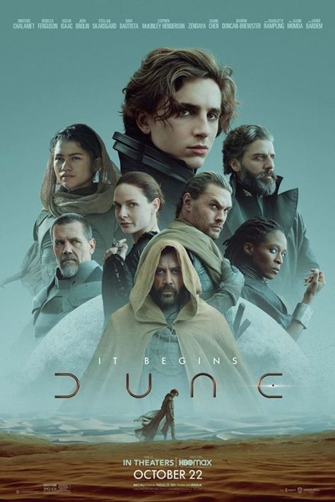 Dune Poster, Dune Film, Film Cult, Stellan Skarsgård, Dave Bautista, Paul Atreides, Denis Villeneuve, Javier Bardem, Frank Herbert